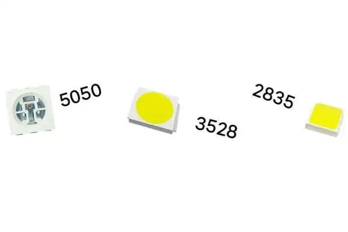 الأرقام ومصابيح LED: ماذا تعني 2835 و3528 و5050؟
