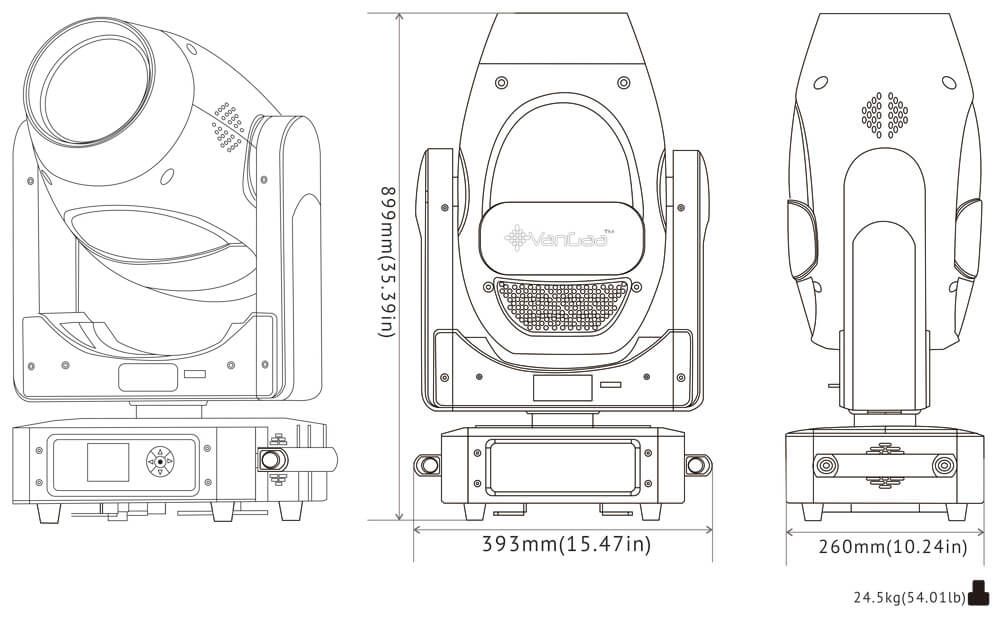 البعد VG-SBW330CMY