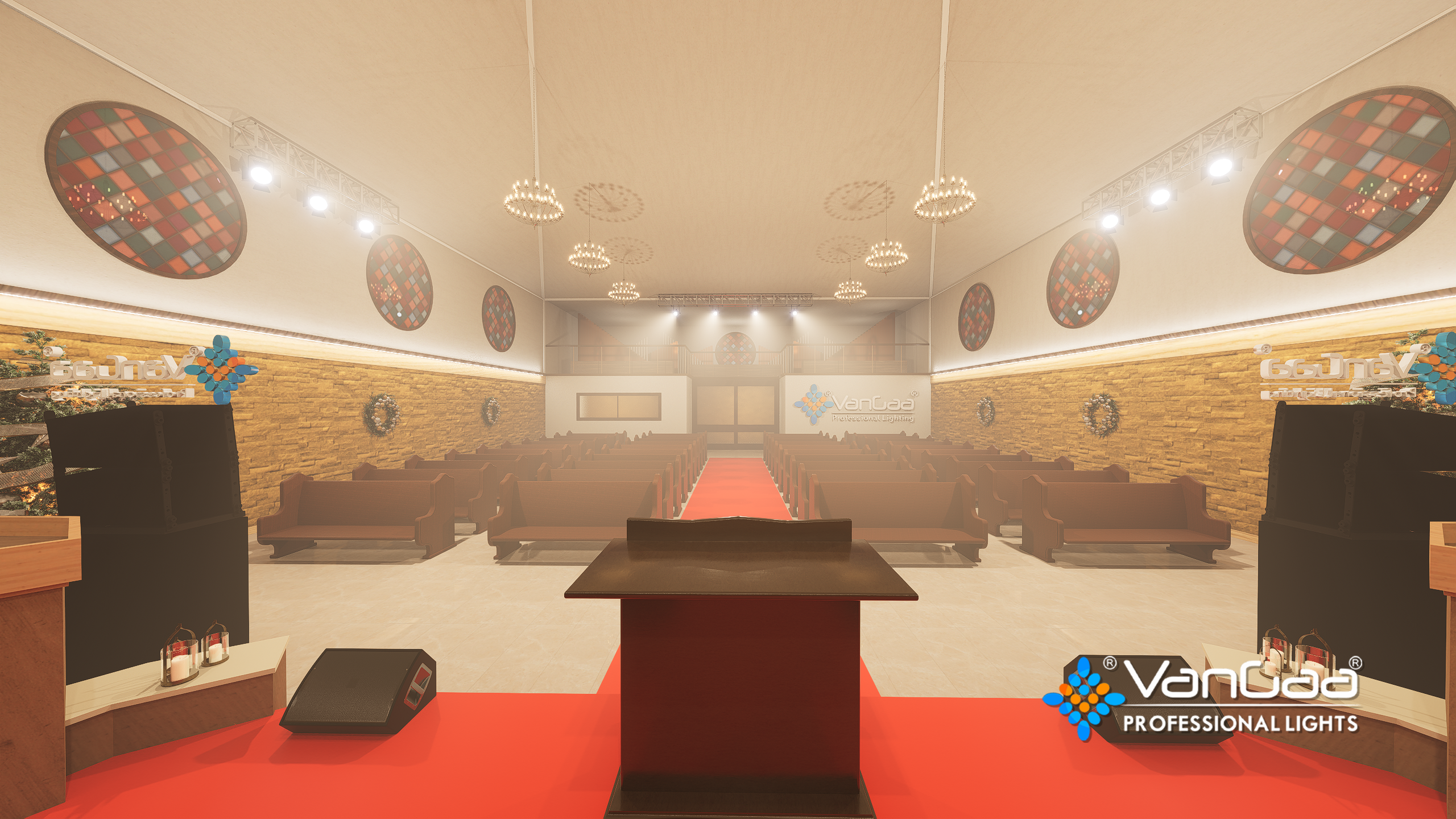 تصميم إضاءة قاعات الكنائس: بناء ملاذ للروح بـ"ضوء هادئ"—سيمفونية الأضواء الصامتة للأضواء البقعية وأضواء التصوير