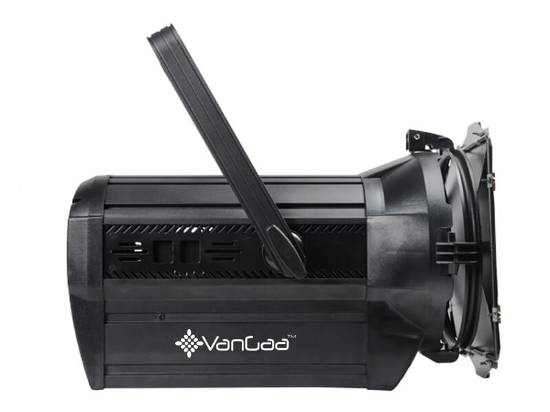 DMX Zoom 100W LED TV Studio Fresnel ضوء مستمر