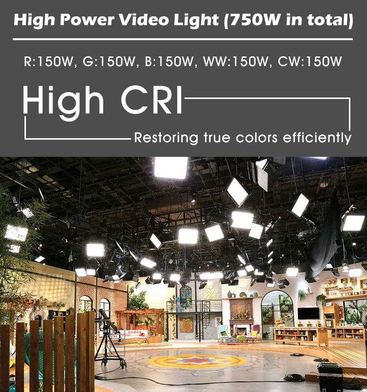 لوحة إضاءة فيديو LED ملونة لالتقاط الفيديو RGB وثنائية اللون