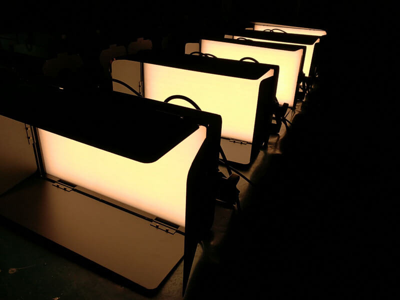 120W ثنائي اللون LED ضوء لوحة فيديو لينة
