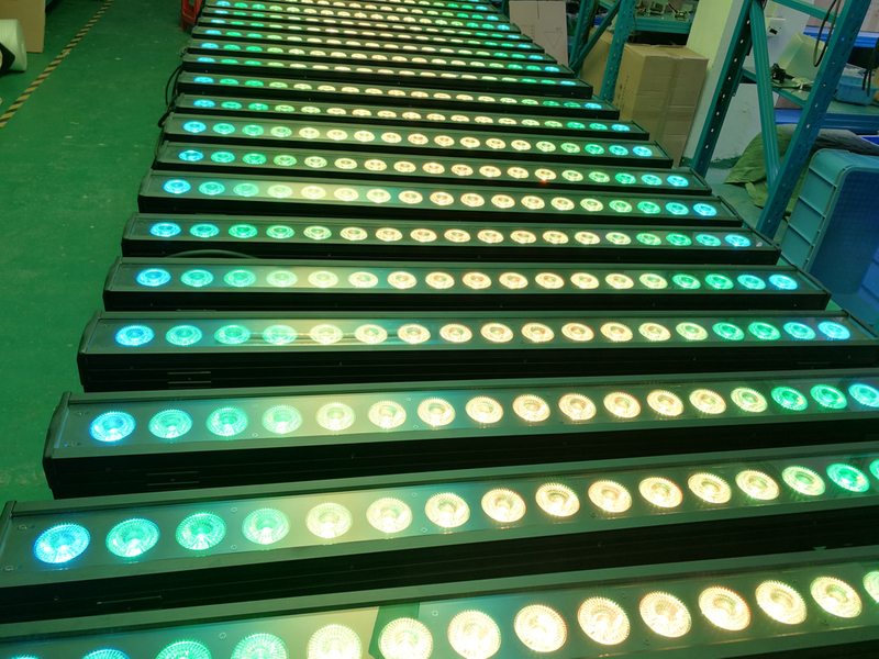 18 قطعة 4IN1 LED جدار ضوء الغسيل